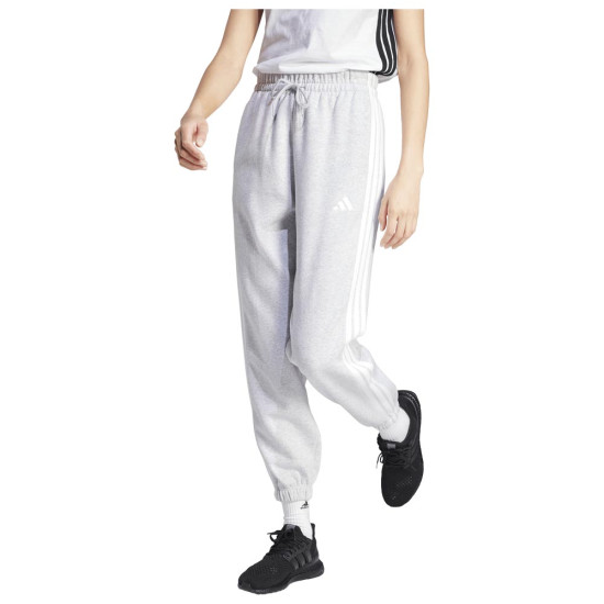 Adidas Γυναικείο παντελόνι φόρμας Essentials 3-Stripes Fleece Loose-Fit Pants